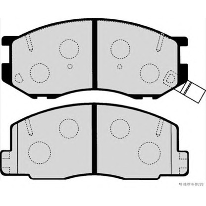 Zdjęcie Zestaw klocków hamulcowych, hamulce tarczowe HERTH+BUSS J3602074