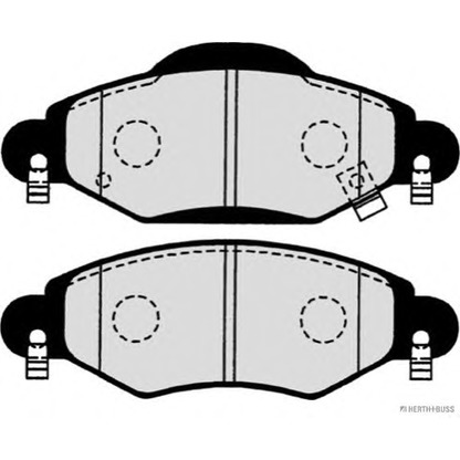 Фото Комплект тормозных колодок, дисковый тормоз HERTH+BUSS J3602113