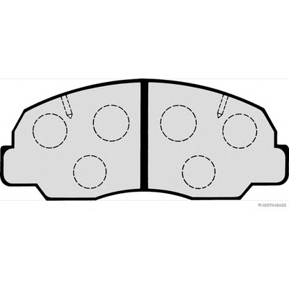 Photo Brake Pad Set, disc brake HERTH+BUSS J3606001