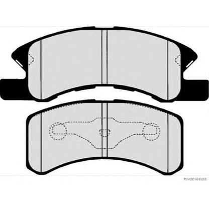 Фото Комплект тормозных колодок, дисковый тормоз HERTH+BUSS J3606021