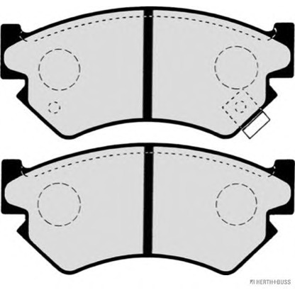 Photo Brake Pad Set, disc brake HERTH+BUSS J3607007