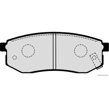 Фото Комплект тормозных колодок, дисковый тормоз HERTH+BUSS J3610512