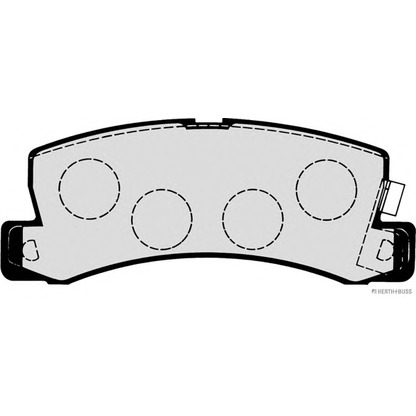 Photo Brake Pad Set, disc brake HERTH+BUSS J3612005