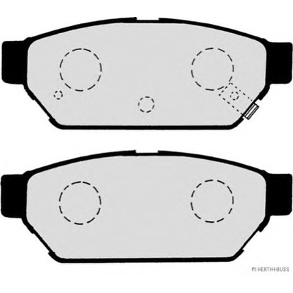 Photo Kit de plaquettes de frein, frein à disque HERTH+BUSS J3615004
