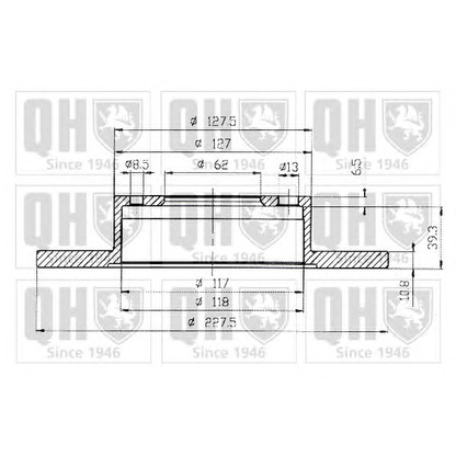 Фото Тормозной диск QUINTON HAZELL BDC3150