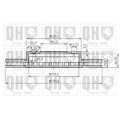 Фото Тормозной диск QUINTON HAZELL BDC3309