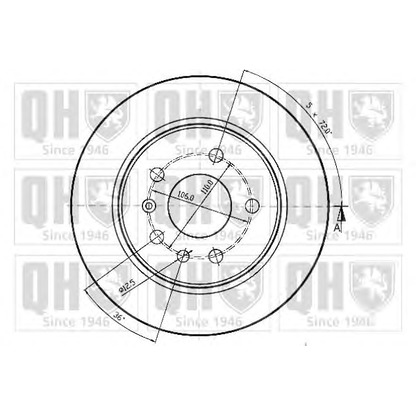 Photo Brake Disc QUINTON HAZELL BDC3544