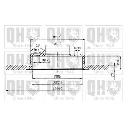 Фото Тормозной диск QUINTON HAZELL BDC3565