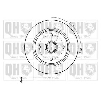 Foto Disco  freno QUINTON HAZELL BDC3594