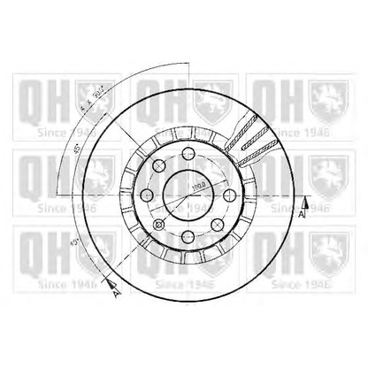 Photo Brake Disc QUINTON HAZELL BDC3680