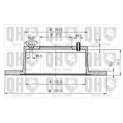 Foto Disco  freno QUINTON HAZELL BDC3725