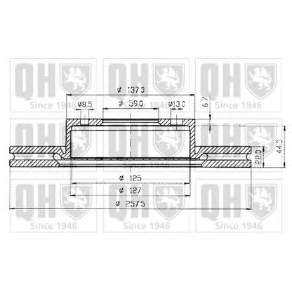 Фото Тормозной диск QUINTON HAZELL BDC3731