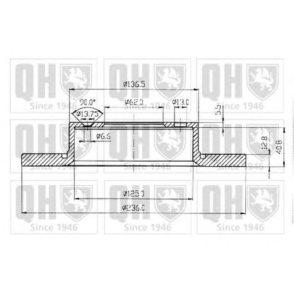 Фото Тормозной диск QUINTON HAZELL BDC3737