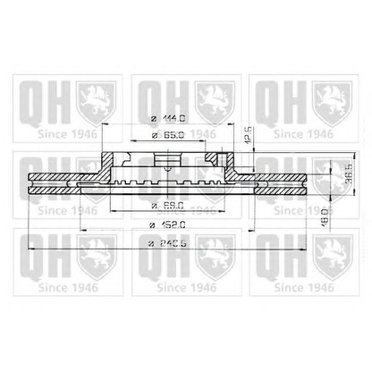 Фото Тормозной диск QUINTON HAZELL BDC3814