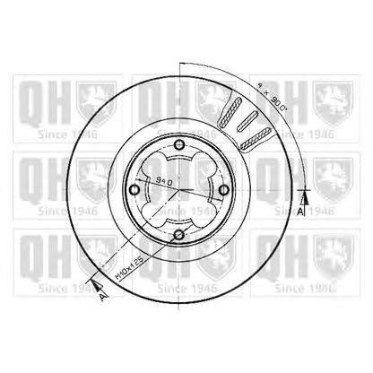 Photo Brake Disc QUINTON HAZELL BDC3814