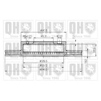 Фото Тормозной диск QUINTON HAZELL BDC3833