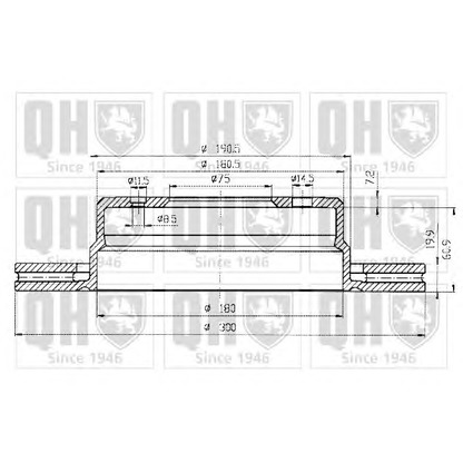 Фото Тормозной диск QUINTON HAZELL BDC3847