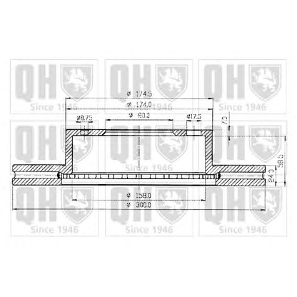 Фото Тормозной диск QUINTON HAZELL BDC4362