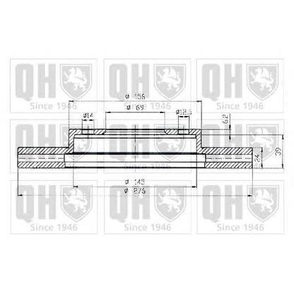 Фото Тормозной диск QUINTON HAZELL BDC4382