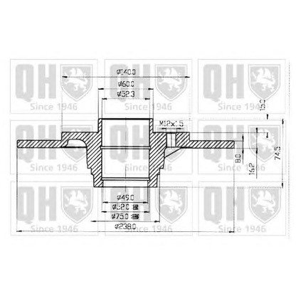 Foto Disco  freno QUINTON HAZELL BDC4402