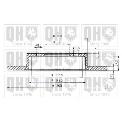 Фото Тормозной диск QUINTON HAZELL BDC4599