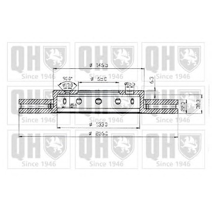 Foto Disco de freno QUINTON HAZELL BDC4669