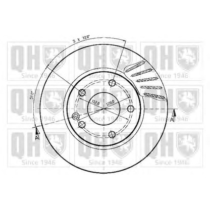 Photo Brake Disc QUINTON HAZELL BDC4744