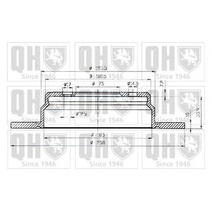 Foto Disco  freno QUINTON HAZELL BDC4750