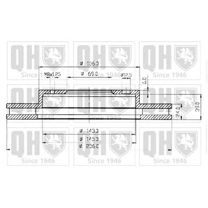 Foto Disco de freno QUINTON HAZELL BDC4775