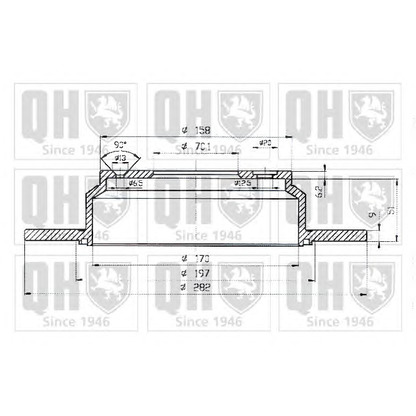 Foto Disco  freno QUINTON HAZELL BDC4840