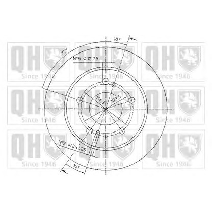 Photo Brake Disc QUINTON HAZELL BDC4938