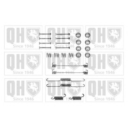 Photo Accessory Kit, brake shoes QUINTON HAZELL BFK207