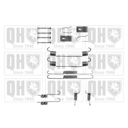 Photo Accessory Kit, brake shoes QUINTON HAZELL BFK348