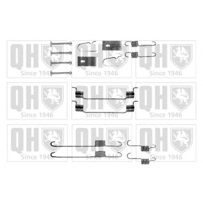 Photo Accessory Kit, brake shoes QUINTON HAZELL BFK355