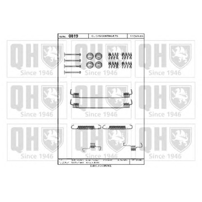 Photo Kit d'accessoires, mâchoire de frein QUINTON HAZELL BFK456