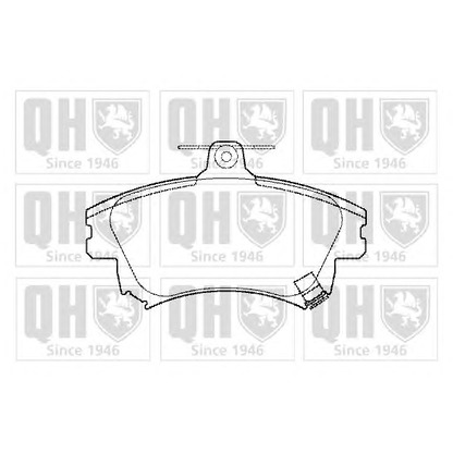 Photo Brake Pad Set, disc brake QUINTON HAZELL BP1099