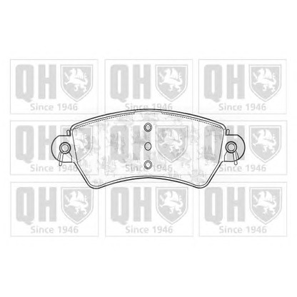 Photo Brake Pad Set, disc brake QUINTON HAZELL BP1117