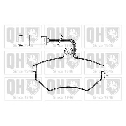 Photo Brake Pad Set, disc brake QUINTON HAZELL BP1157