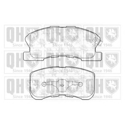 Photo Brake Pad Set, disc brake QUINTON HAZELL BP1196