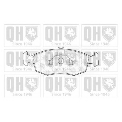 Photo Brake Pad Set, disc brake QUINTON HAZELL BP1223