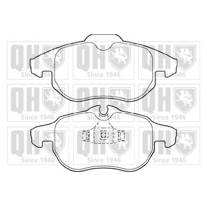 Photo Brake Pad Set, disc brake QUINTON HAZELL BP1366