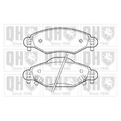 Photo Brake Pad Set, disc brake QUINTON HAZELL BP1416