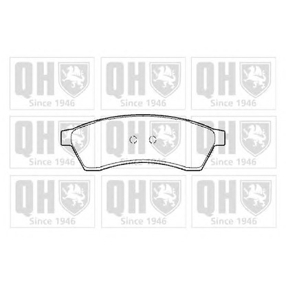 Photo Brake Pad Set, disc brake QUINTON HAZELL BP1442