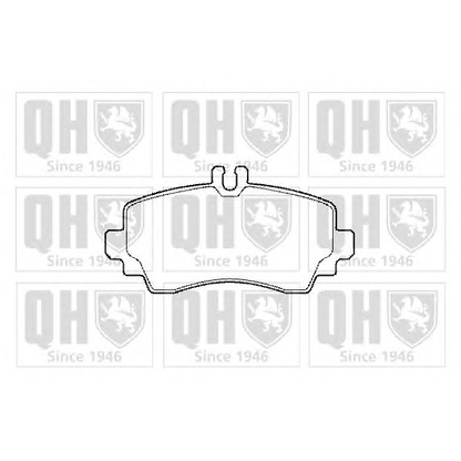 Photo Brake Pad Set, disc brake QUINTON HAZELL BP1469