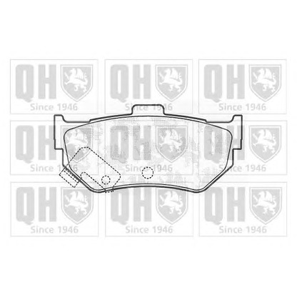 Photo Brake Pad Set, disc brake QUINTON HAZELL BP330