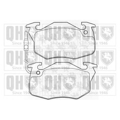 Photo Brake Pad Set, disc brake QUINTON HAZELL BP361