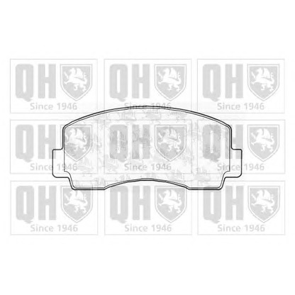 Photo Brake Pad Set, disc brake QUINTON HAZELL BP471