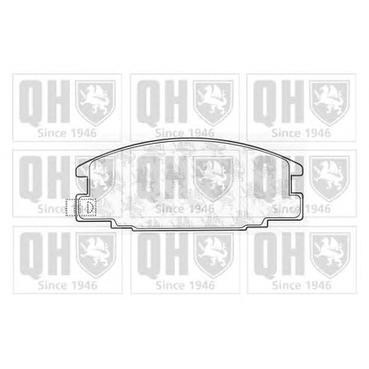 Photo Brake Pad Set, disc brake QUINTON HAZELL BP554