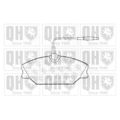 Photo Brake Pad Set, disc brake QUINTON HAZELL BP605