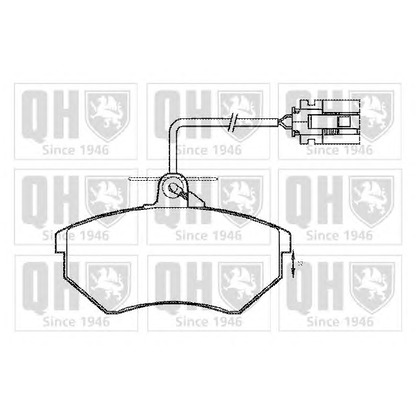 Photo Brake Pad Set, disc brake QUINTON HAZELL BP608